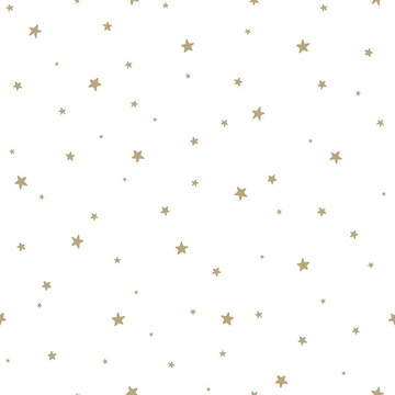Stars White &amp; Gold 157-139 259