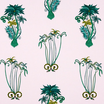 Jungle Palms Pink F1110/04