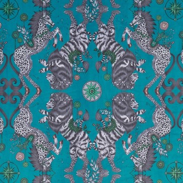 Caspian Teal Velvet F1474/03