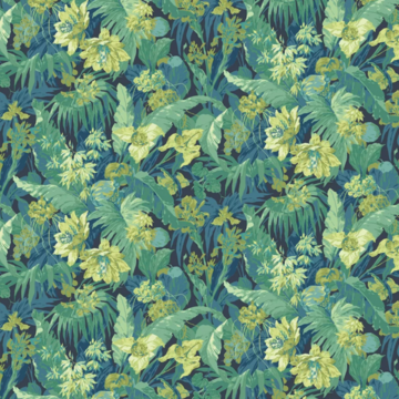 Tropical Floral Indigo/Teal BW45132/6